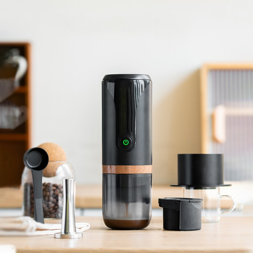 Discount code for 42% discount Portable Espresso Machine 9 Bar Pressure Rechargeable 2 in 1 59 99 Inclusive of VAT at TOMTOP Technology Co Ltd