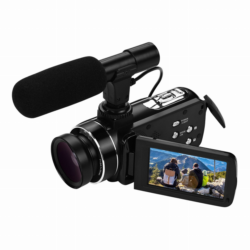 Discount code for 44% discount 4K Handheld DV Professional Digital Video Camera CMOS Sensor Camcorder 93 98 Inclusive of VAT at TOMTOP Technology Co Ltd