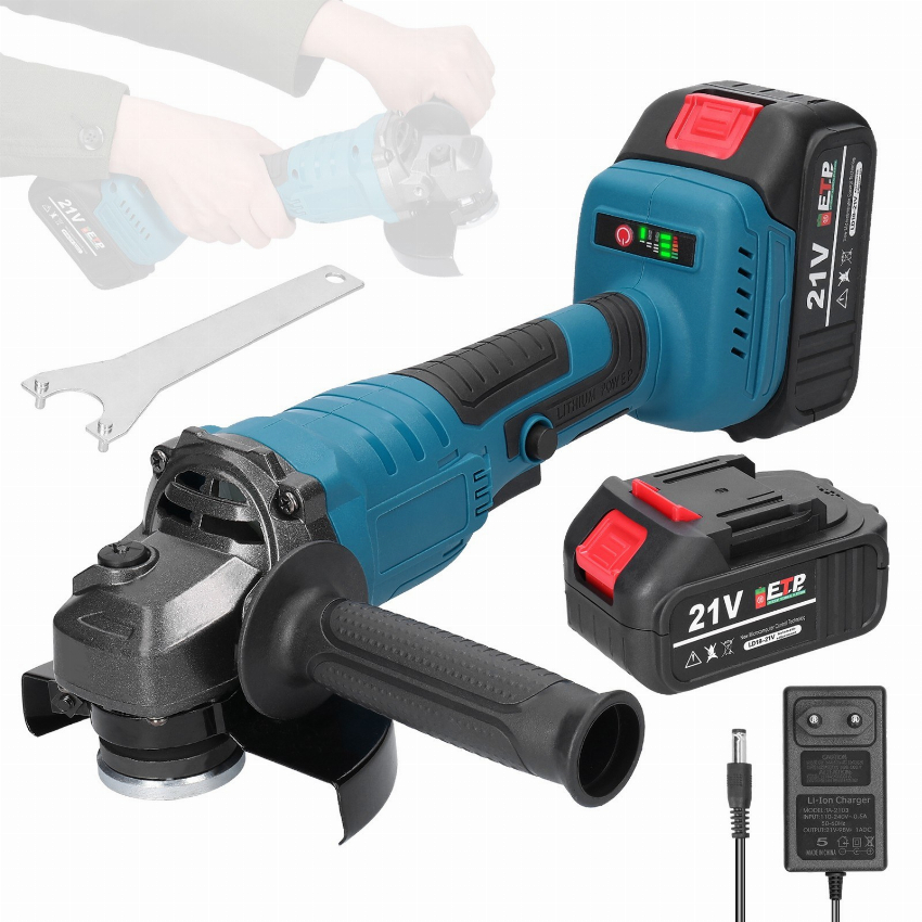 Discount code for 44% discount 21V 125mm M14 Angle Grinder Brushless Motor 56 99 Inclusive of VAT at TOMTOP Technology Co Ltd