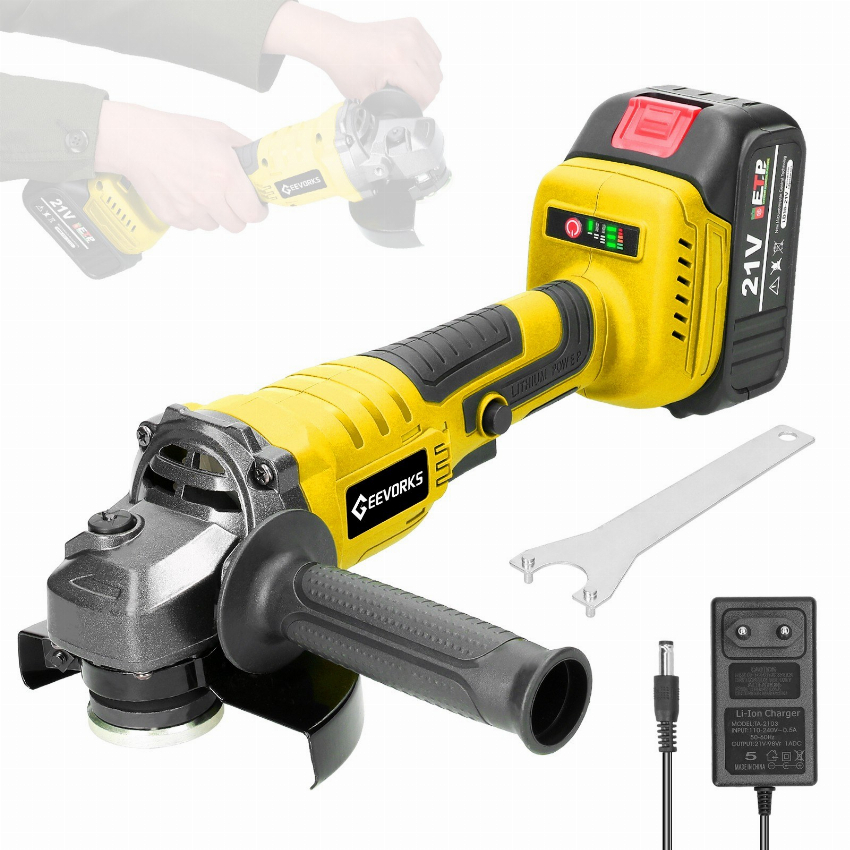 Discount code for 45% discount 21V 125mm M14 Angle Grinder 55 99 Inclusive of VAT at TOMTOP Technology Co Ltd