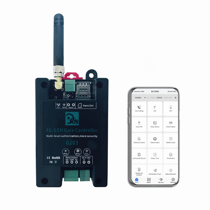Discount code for 48% discount GSM 4G G203 Gate Controller Wireless Remote GSM Gate Opener 36 99 Inclusive of VAT at TOMTOP Technology Co Ltd