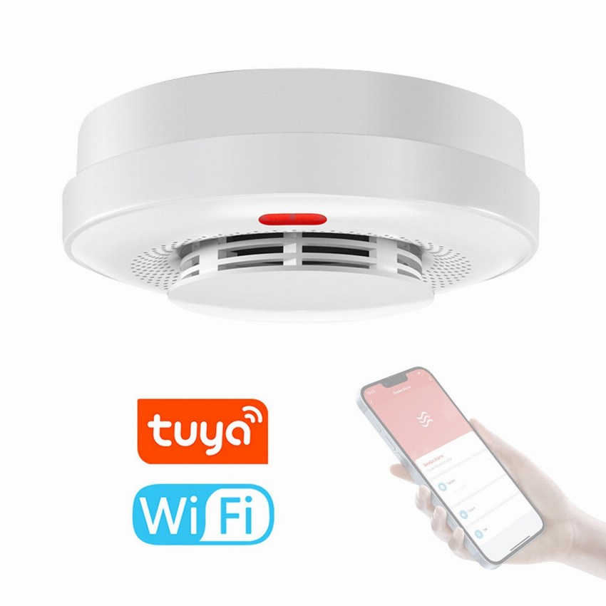 Discount code for 48% discount Tuya Wifi Smoke Detector Fire Protecting Sound Alarm Sensor Cellphone APP Remote 14 99 Inclusive of VAT at TOMTOP Technology Co Ltd