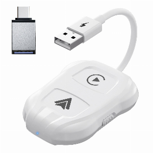 Discount code for 49% discount 2-in-1 Wireless IOS Car System Android Auto Adapter Plug 41 99 Inclusive of VAT at TOMTOP Technology Co Ltd