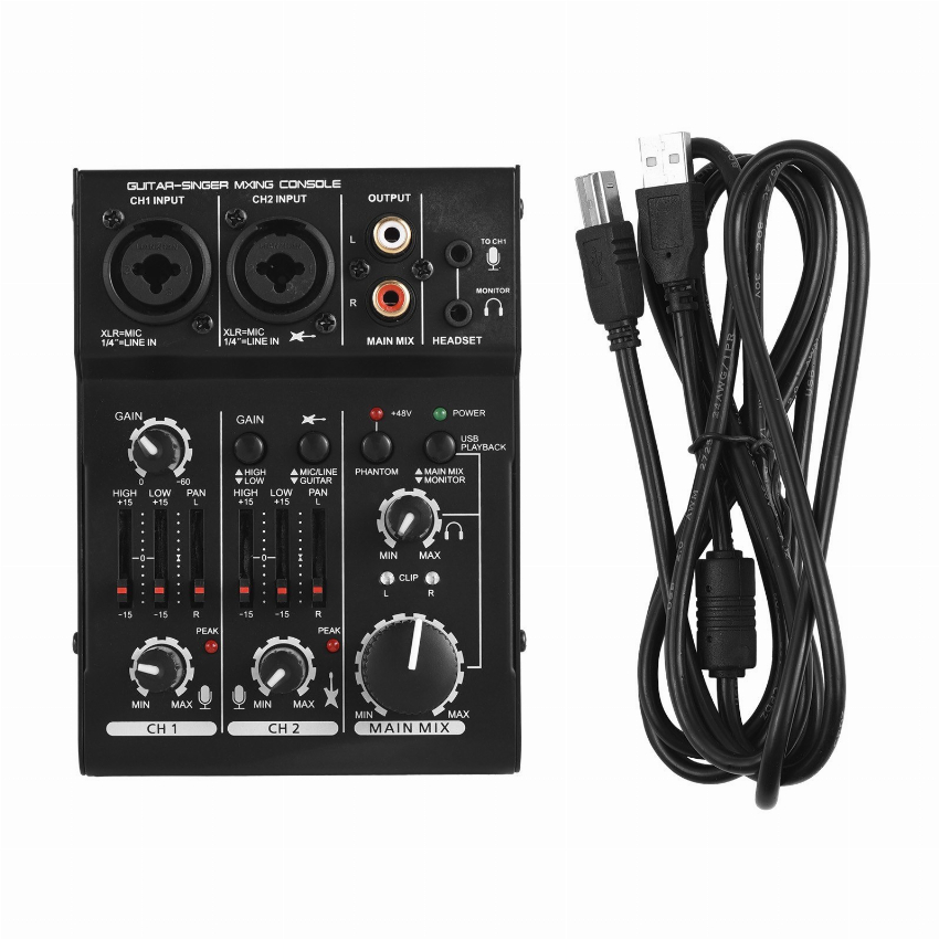 Discount code for 51% discount Q303 Mini 3-Channel Sound Card Mixing Console Digital Audio Mixer 27 99 Inclusive of VAT at TOMTOP Technology Co Ltd