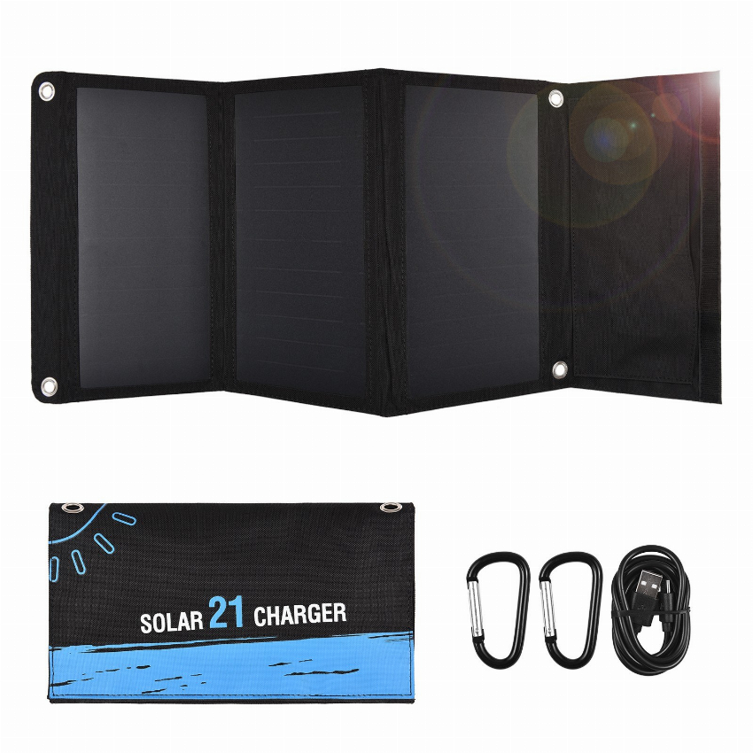 Discount code for 51% discount 21W 28W Portable Solar Panel Charger 25% Solar Energy Conversion Rate 29 99 Inclusive of VAT at TOMTOP Technology Co Ltd
