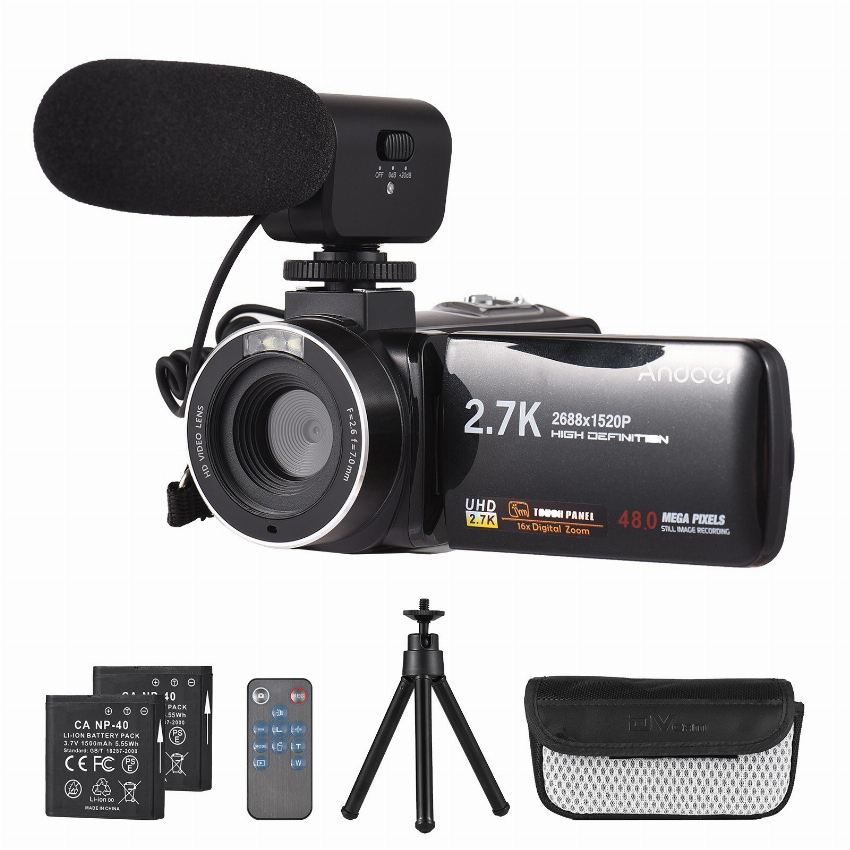 Discount code for 52% discount Andoer 2 7K Digital Video Camera Camcorder 75 99 Inclusive of VAT at TOMTOP Technology Co Ltd