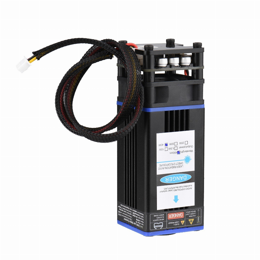 Discount code for 52% discount 450nm 40W Laser Module Fixed Focal Length Laser Engraving Head 82 99 Inclusive of VAT at TOMTOP Technology Co Ltd