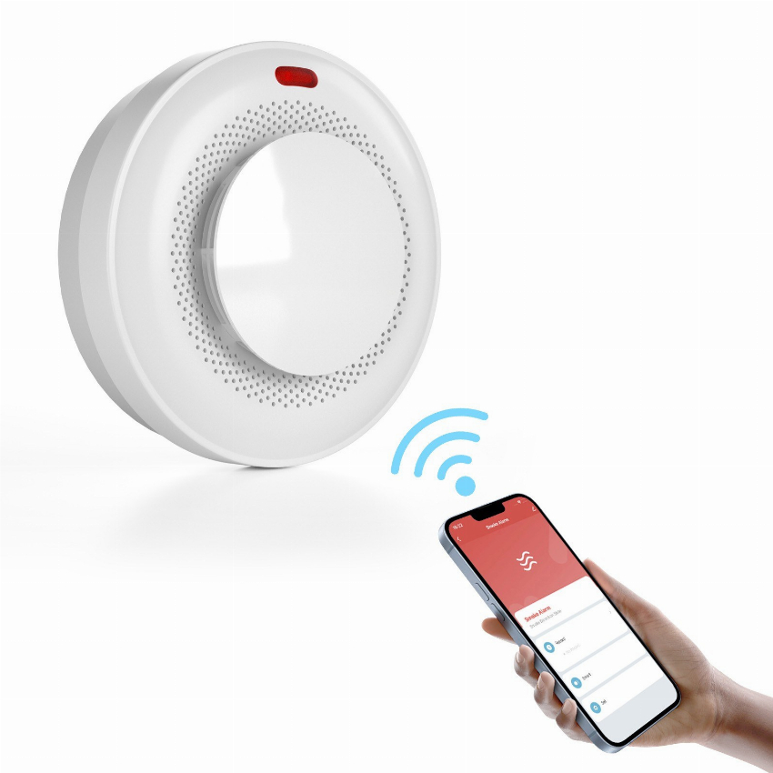 Discount code for 52% discount WiFi Smart Smoke Detector Fire Smoke Alarm 360 Degree 13 99 Inclusive of VAT at TOMTOP Technology Co Ltd
