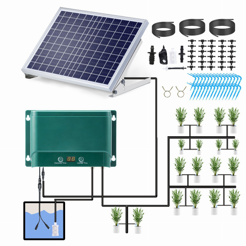 Discount code for 53% discount Solar Automatic Drip Irrigation Kit 68 99 Inclusive of VAT at TOMTOP Technology Co Ltd