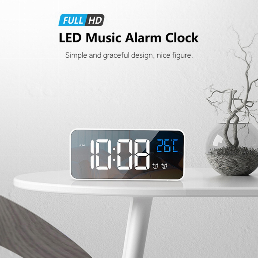 Discount code for 54% discount LED Digital Alarm Clock for Bedroom Electronic Clock with Thermometer 17 99 Inclusive of VAT at TOMTOP Technology Co Ltd