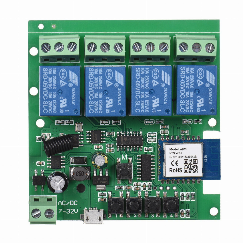 Discount code for 54% discount Tuya WiFi BT 433Mhz Smart Remote Control 15 99 Inclusive of VAT at TOMTOP Technology Co Ltd