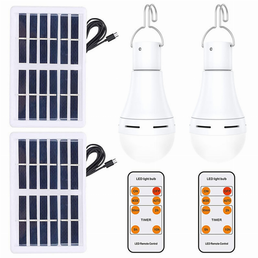 Discount code for 56% discount Solar Powered LED Bulb Indoor Outdoor Emergency Light Bulb 18 99 Inclusive of VAT at TOMTOP Technology Co Ltd