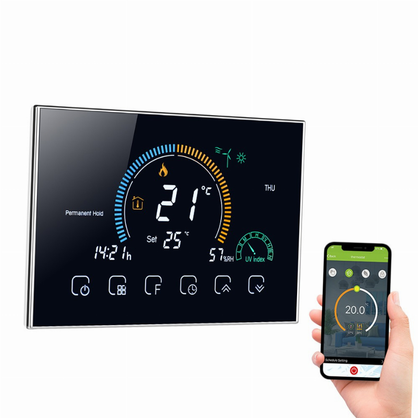 Discount code for 56% discount 95-240V Wi-Fi Smart Programmable Thermostat 48 49 Inclusive of VAT at TOMTOP Technology Co Ltd
