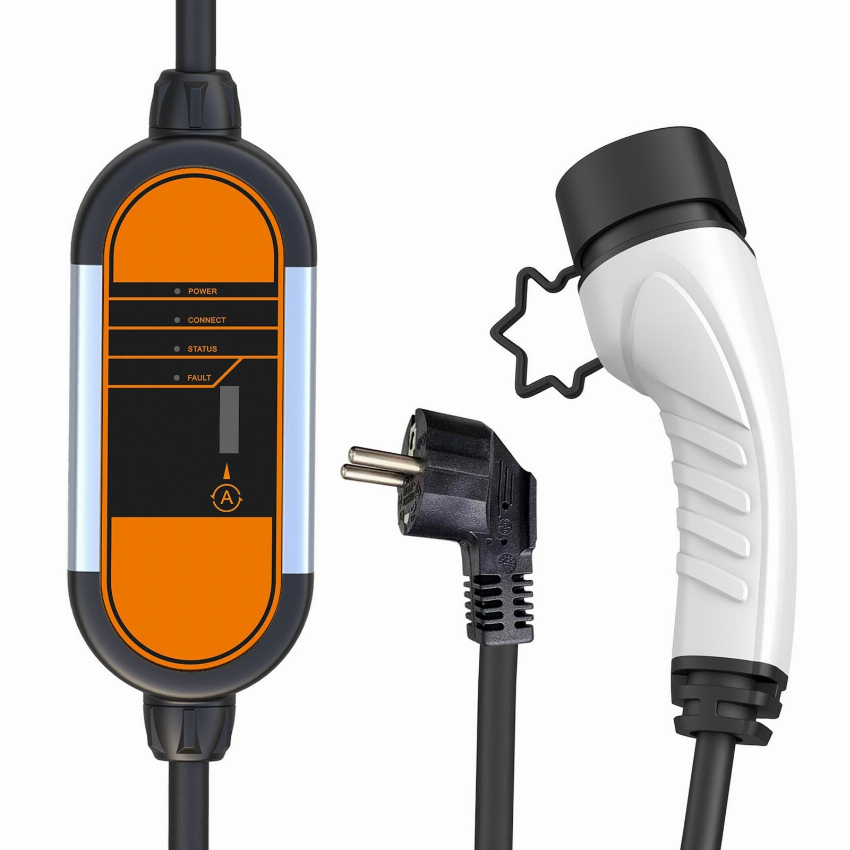 Discount code for 56% discount Portable EV Charger Type2 IEC62196-2 8A-16A 5M Cable 139 99 Inclusive of VAT at TOMTOP Technology Co Ltd