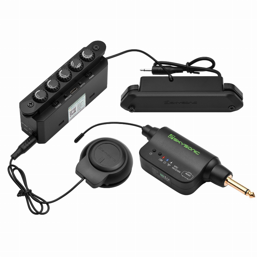 Discount code for 58% discount SKYSONIC WR2 Wireless Resonance Acoustic Soundhole Pickup 85 99 Inclusive of VAT at TOMTOP Technology Co Ltd