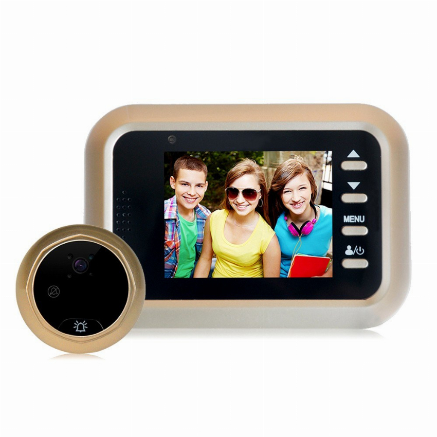 Discount code for 58% discount W8 Smart Peephole Door Camera LCD Screen 28 99 Inclusive of VAT at TOMTOP Technology Co Ltd
