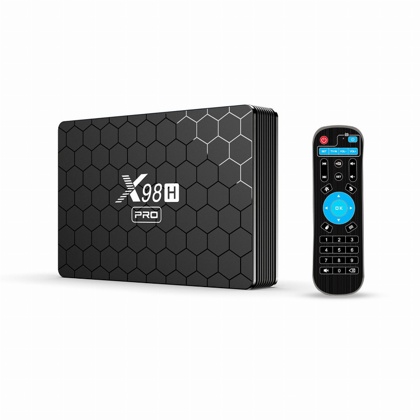 Discount code for 58% discount X98H Pro Set-top Box with Cable Remote Control 4 32GB 43 99 Inclusive of VAT at TOMTOP Technology Co Ltd