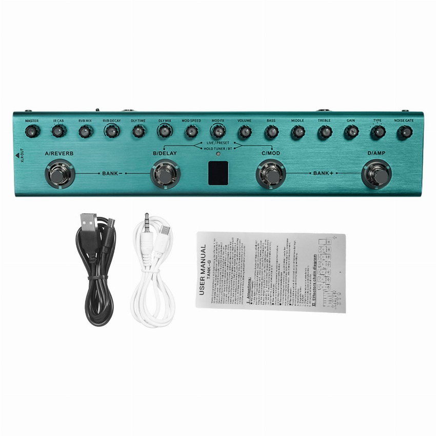 Discount code for 60% discount M-VAVE TANK-G Guitar Multi Effects Pedal 59 99 Inclusive of VAT at TOMTOP Technology Co Ltd