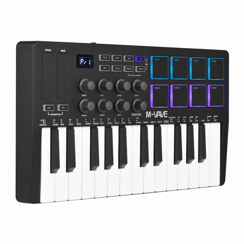 Discount code for 61% discount M-VAVE 25-Key MIDI Control Keyboard Mini Portable B Keyboard MIDI Controller 54 99 Inclusive of VAT at TOMTOP Technology Co Ltd