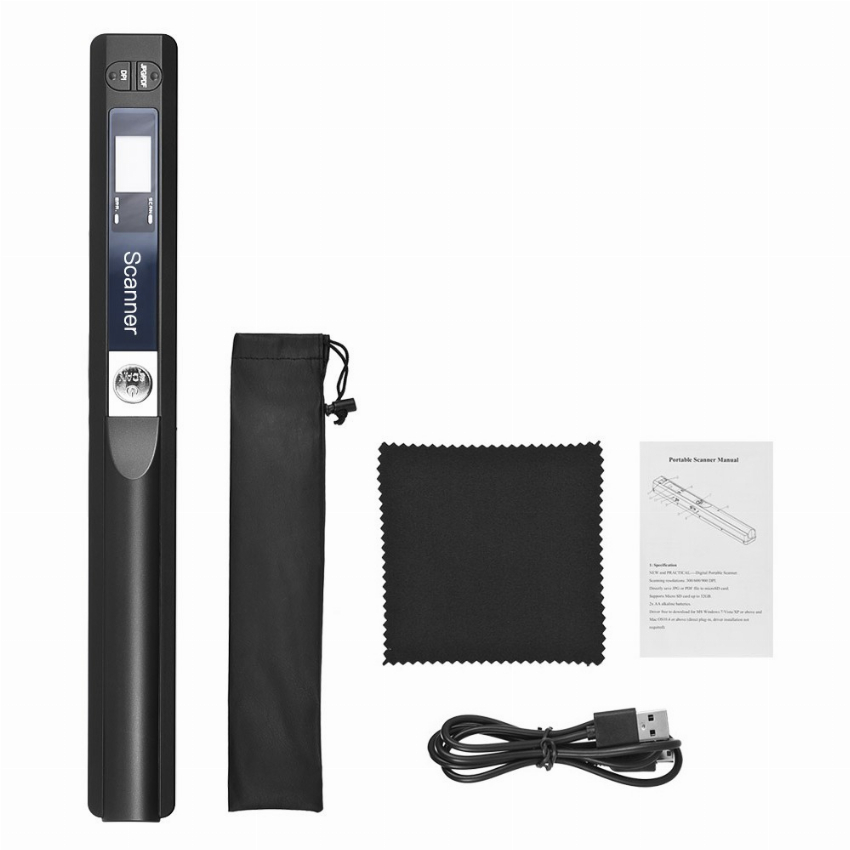 Discount code for 61% discount Portable Handheld Wand Wireless Scanner A4 Size 900DPI 42 99 Inclusive of VAT at TOMTOP Technology Co Ltd