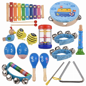 Discount code for 70% discount Wooden Percussion Instruments Set 24 99 Inclusive of VAT at TOMTOP Technology Co Ltd