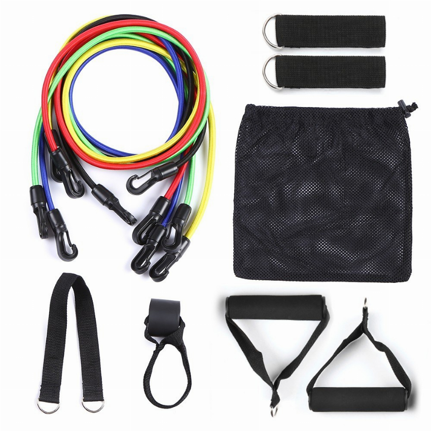 Discount code for 71% discount 11pcs Resistance Bands Set Workout Fintess Exercise Tube 14 79 Inclusive of VAT at TOMTOP Technology Co Ltd