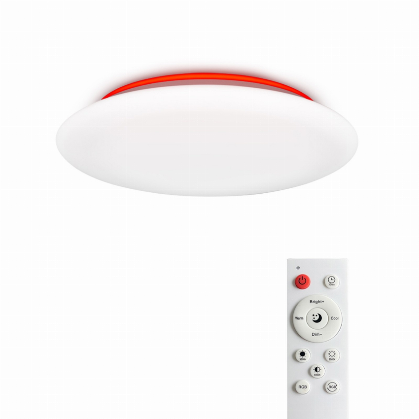 Discount code for AC90-240V 28W LEDs RGB T 12Inches Intelligent Ceiliing Light with Controller 32 99 Inclusive of VAT at TOMTOP Technology Co Ltd
