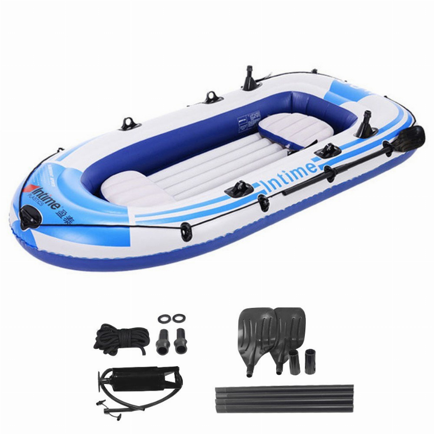 Discount code for Clearance Sale 77% discount Intime 4 People PVC Inflatable Boat 39 99 at TOMTOP Technology Co Ltd