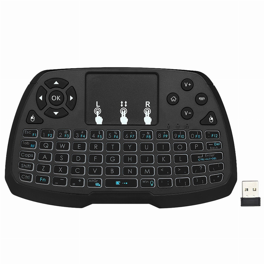Discount code for English Version 4 Colors Backlit 2 4GHz Wireless QWERT Keyboard 10 59 Inclusive of VAT at TOMTOP Technology Co Ltd