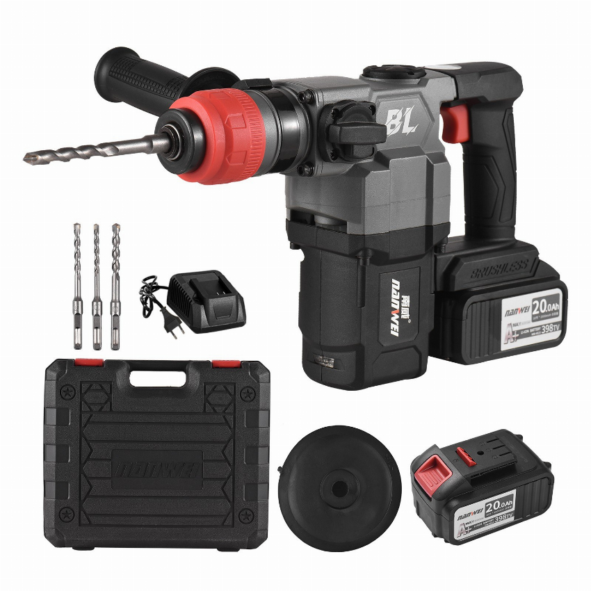 Discount code for Warehouse 53% discount NANWEI 21V Cordless Industrial Brushless Lithium Hammer 89 72 Inclusive of VAT at TOMTOP Technology Co Ltd