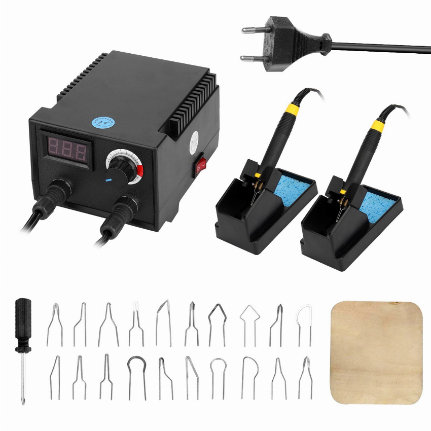 Discount code for Warehouse 64% discount 100W Multifunctional Digital Display Electric Gourd Wooden Pyrography Machine with 20pcs Heating Pen Heads 33 47 at TOMTOP Technology Co Ltd