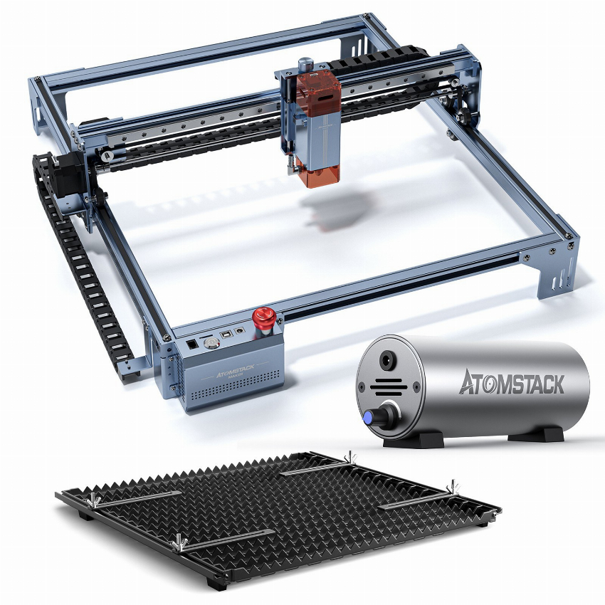 Discount code for Warehouse Atomstack Maker A10 V2 10W Laser Engraver with 1pcs F3 Laser Protection Panel and F30 Air Pump 389 at TOMTOP Technology Co Ltd