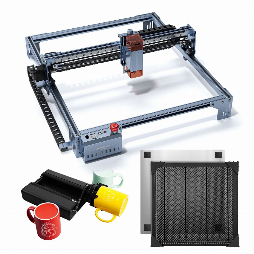 Discount code for Warehouse Atomstack Maker A10 V2 Laser Engraver with 4 In1 Y-axis Rotary Roller and 400x400mm Honeycomb Working Table 329 at TOMTOP Technology Co Ltd