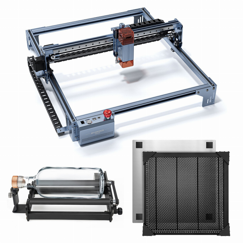 Discount code for Warehouse Atomstack Maker A5 V2 6W Laser Engraver Rotary Roller 400x400mm Honeycomb Working Table 199 at TOMTOP Technology Co Ltd
