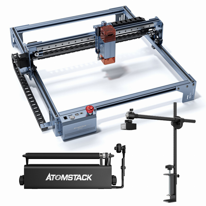 Discount code for Warehouse Atomstack Maker A5 V2 6W Laser Engraver with R3 Pro Roller and AC1 Camera 329 at TOMTOP Technology Co Ltd