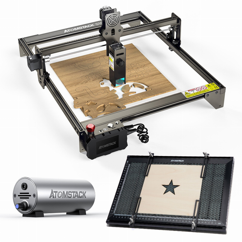 Discount code for Warehouse OMSTACK S10 Pro Laser Engraver with F1 Honeycomb Working Table and F30 Air Assist Accessory 409 at TOMTOP Technology Co Ltd