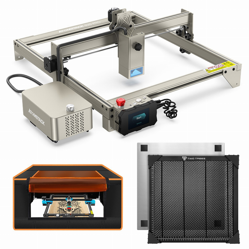 Discount code for Warehouse OMSTACK S20 Pro 20W Laser Engraver with Two Trees 740x700x400mm Protective Box and 400x400mm Honeycomb Working Table 633 59 at TOMTOP Technology Co Ltd