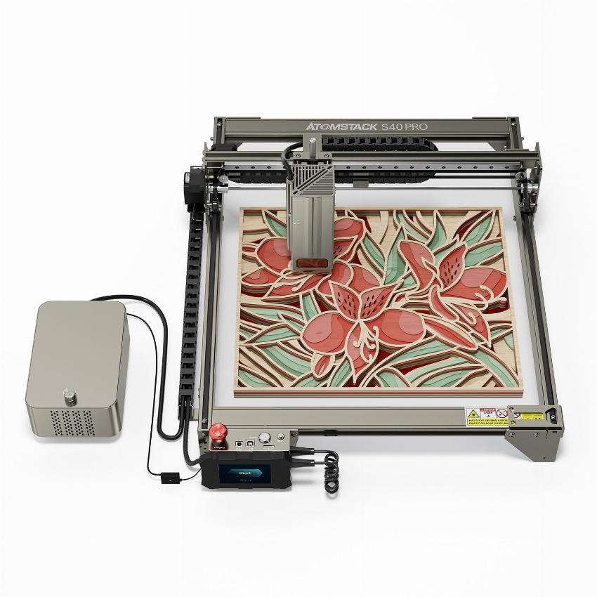 Discount code for Warehouse Atomstack S40 Pro 40W Laser Engraver with Dual Air Assist Pump 600mm s Ultra High Speed 1059 at TOMTOP Technology Co Ltd