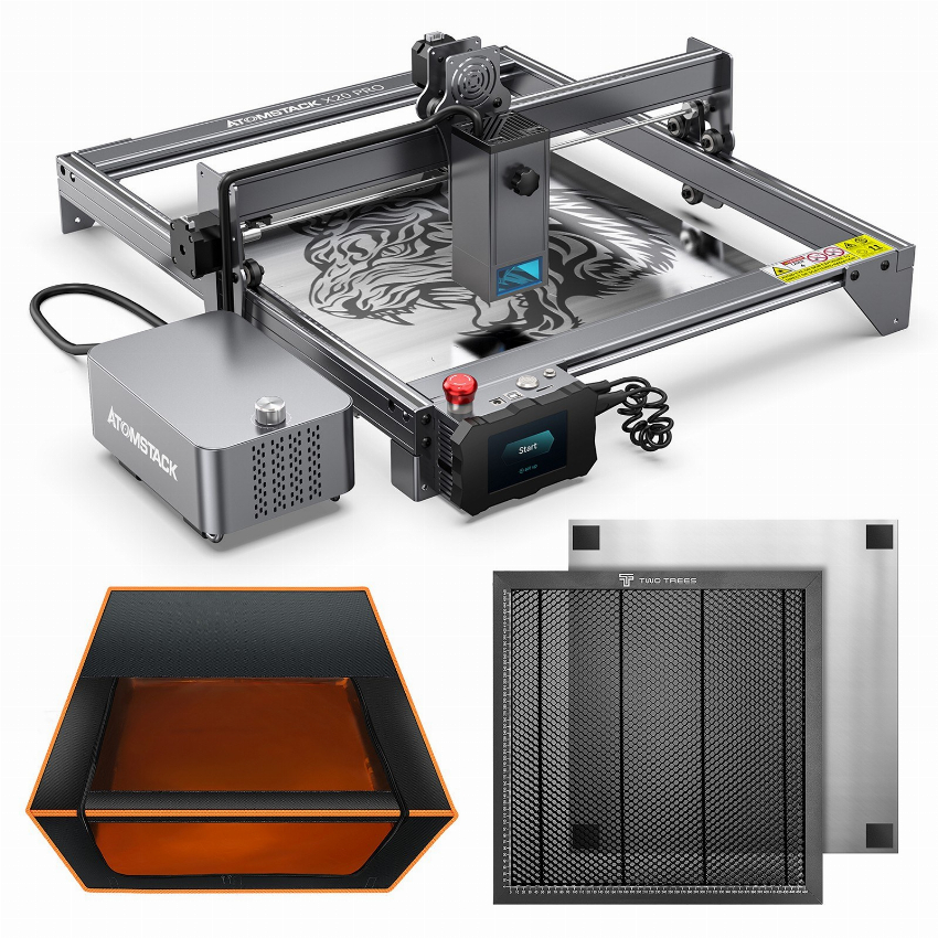 Discount code for Warehouse OMSTACK X20 Pro 20W Laser Engraver with Two Trees 800x800x400mm Protective Box and 500x500mm Honeycomb Working Table 589 at TOMTOP Technology Co Ltd