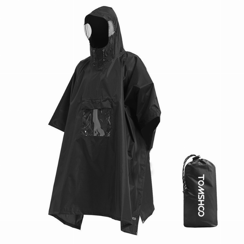 Discount code for Warehouse Clearance Sale 62% discount Multifunctional Lightweight Waterproof Hooded Rain Poncho Raincoat 13 40 at TOMTOP Technology Co Ltd
