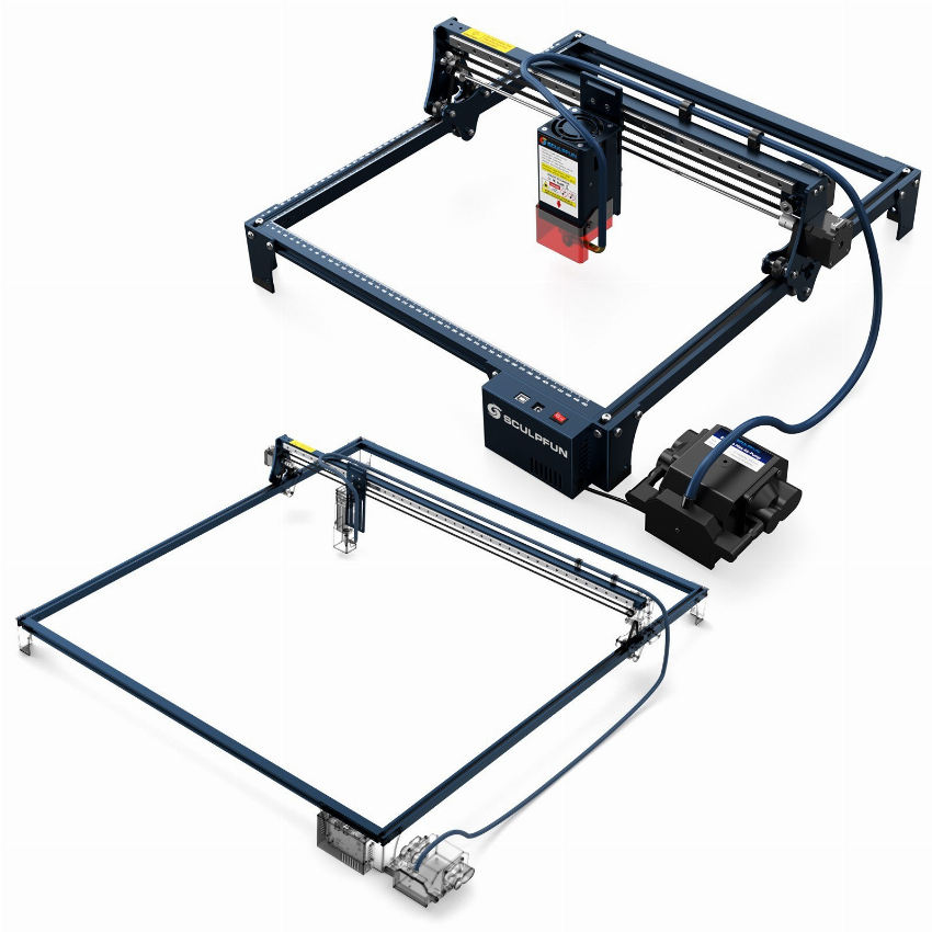 Discount code for Warehouse SCULPFUN S30 Pro Max 20W Laser Engraver with Automatic Air-assist System and 935x905mm Engraving Area Expansion Kit 625 at TOMTOP Technology Co Ltd