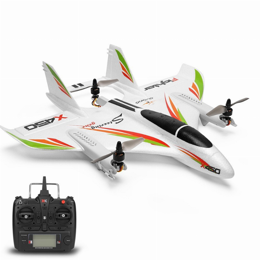 Discount code for Warehouse WLtoys XK X450 2 4G 6CH RC Airplane RC Glider Fixed Wing Aircraft 102 29 Inclusive of VAT at TOMTOP Technology Co Ltd