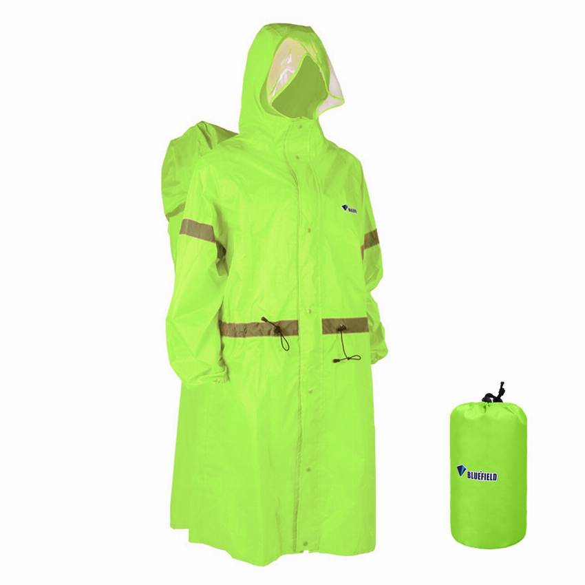 Discount code for Hooded Rain Poncho for Adults High-visibility Reflective Waterproof Raincoat 21 49 Inclusive of VAT at TOMTOP Technology Co Ltd
