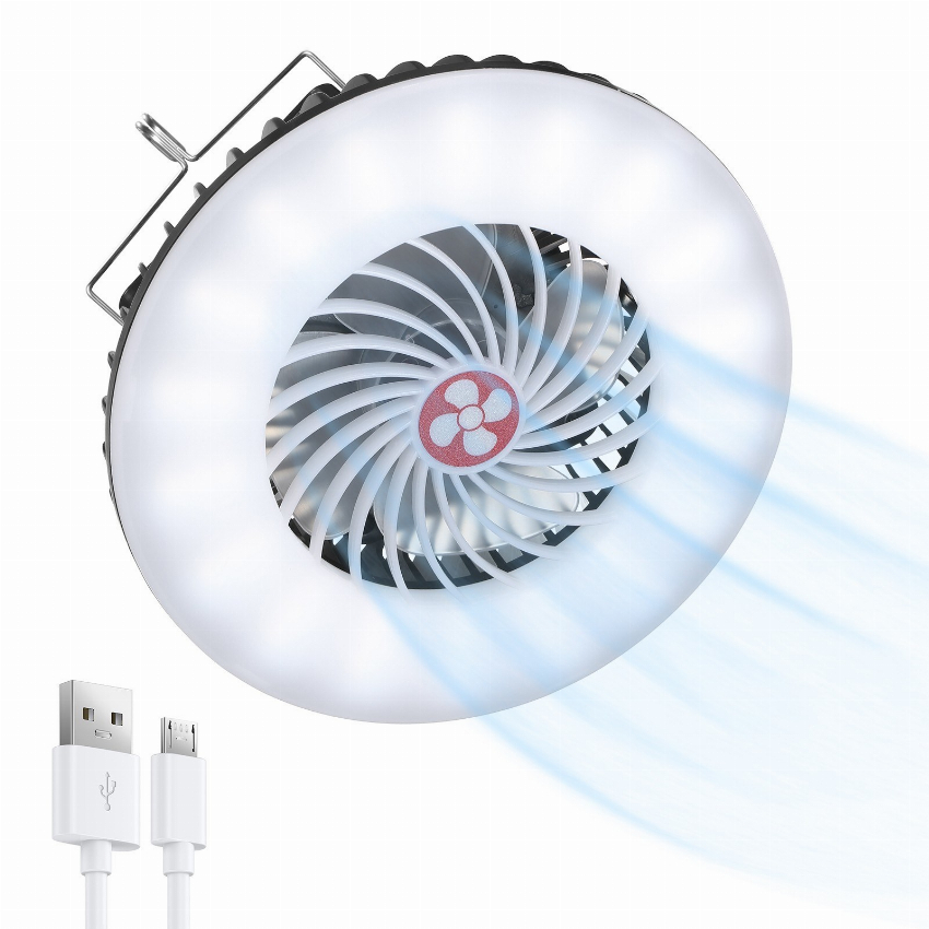 Discount code for Portable Solar B Rechargeable LED Camping Tent Lantern with Fan 13 99 Inclusive of VAT at TOMTOP Technology Co Ltd