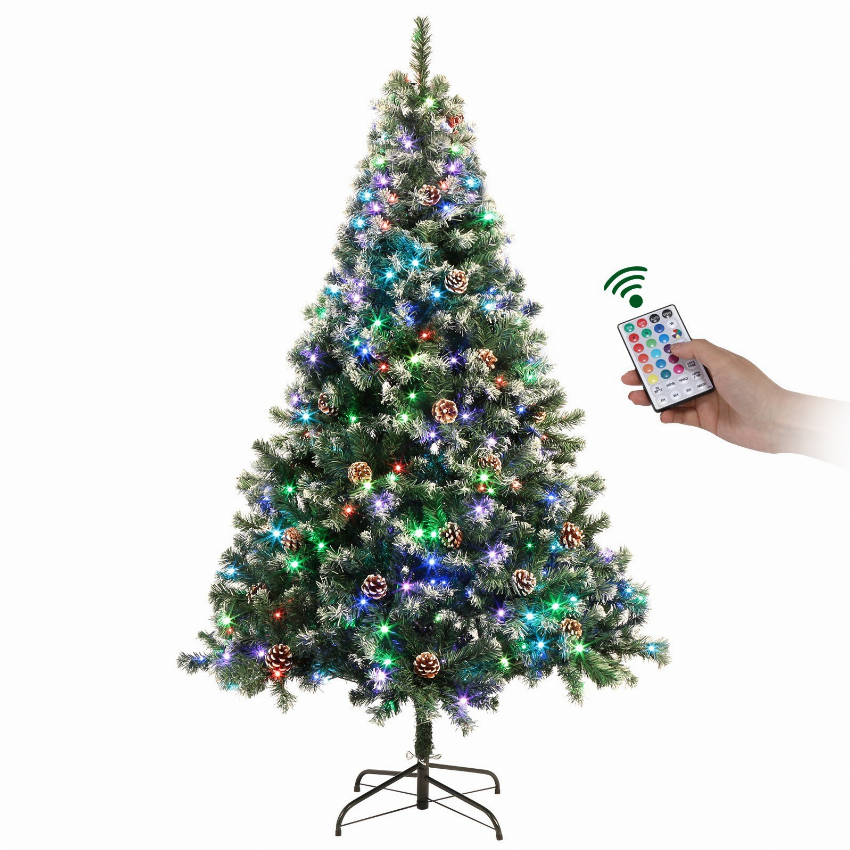 Discount code for Warehouse 51% discount 5 5 Ft Pre-Lit Pre-Decorated Pine Hinged Artificial Christmas Tree 63 99 at TOMTOP Technology Co Ltd