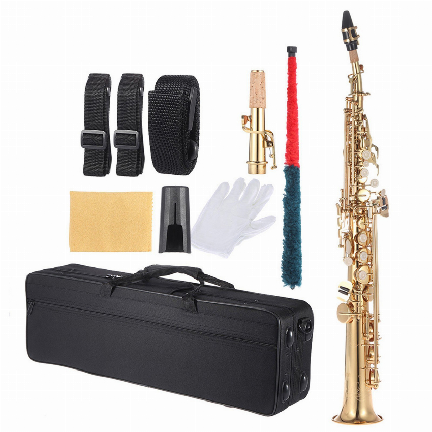 Discount code for Warehouse Brass Straight Soprano Sax Saxophone 179 99 Inclusive of VAT at TOMTOP Technology Co Ltd