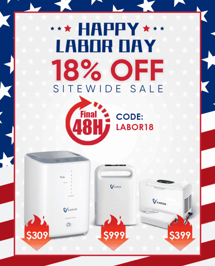 Discount code for HAPPY LABOR DAY at TTLife Oxygen Concentrator