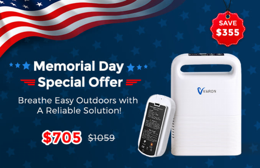 Discount code for Memorial Day Offer NT-02 8cell battery Save 355 704 at TTLife Oxygen Concentrator
