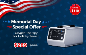 Discount code for Memorial Day Offers VT-1 Save 310 289 at TTLife Oxygen Concentrator