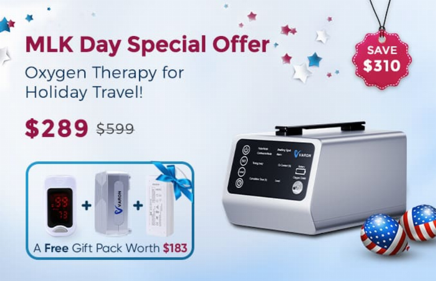 Discount code for MLK DAY Special Offer Save 310 VT-1 at TTLife Oxygen Concentrator